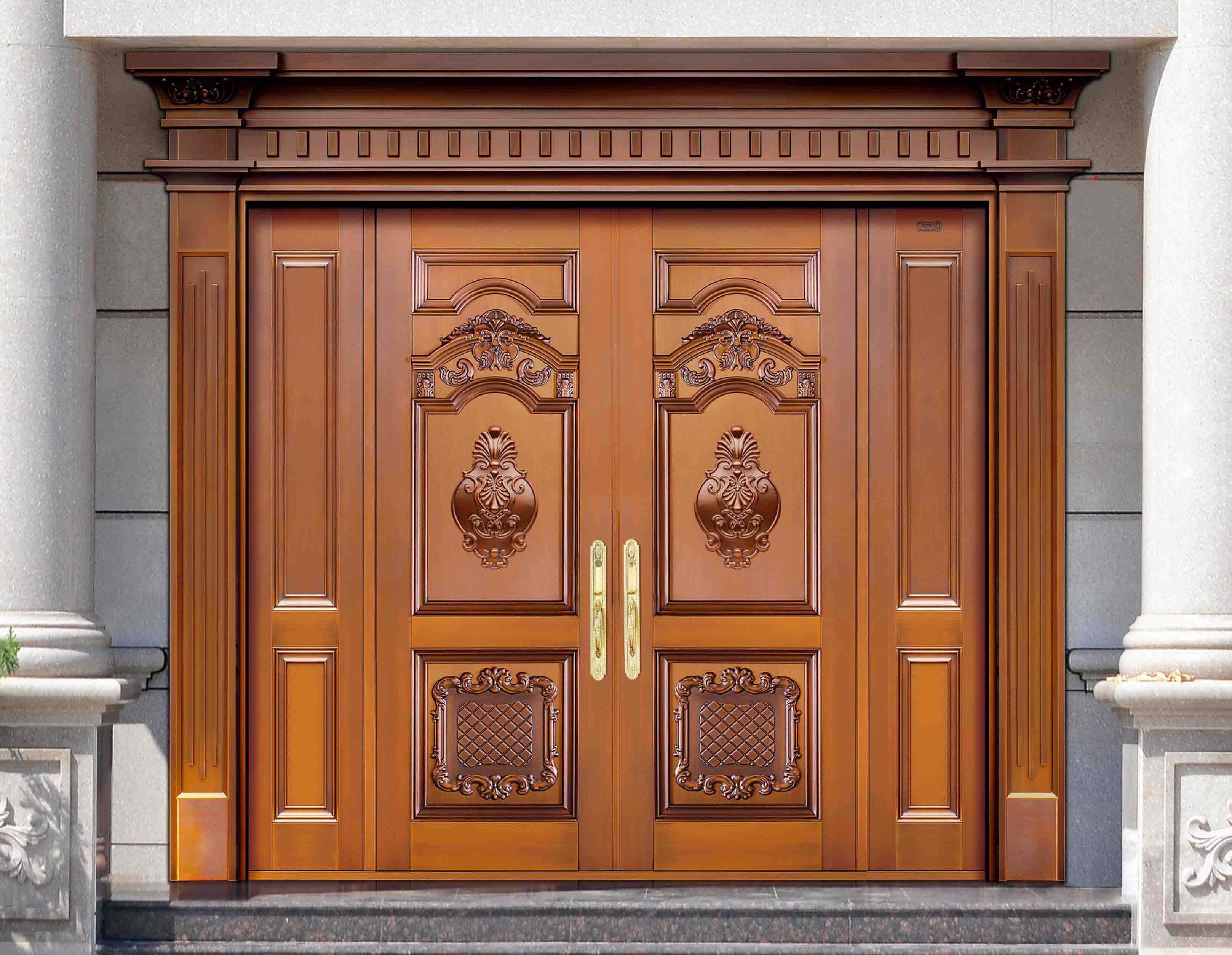 豪宅讲门面 当铜门成为尊贵奢华的象征