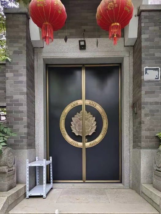 别墅入户铜门