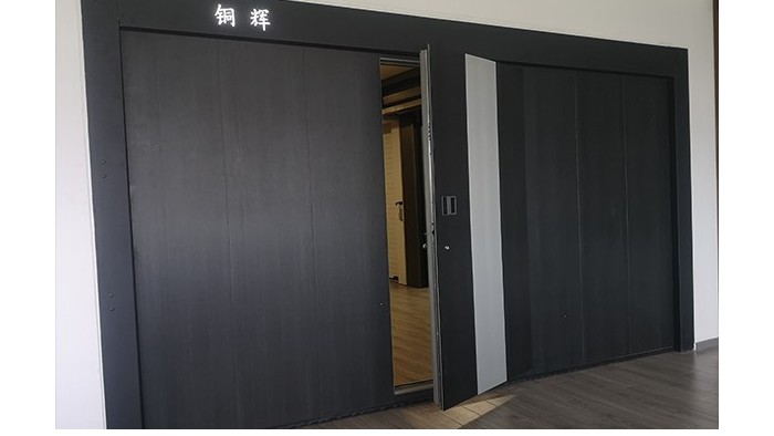 整板无轨车库门
