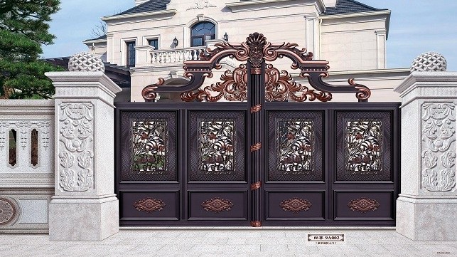 铜辉门窗|别墅庭院门越看越喜欢